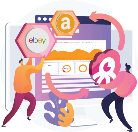 Stock placeholder image with grayscale geometrical mountain landscape